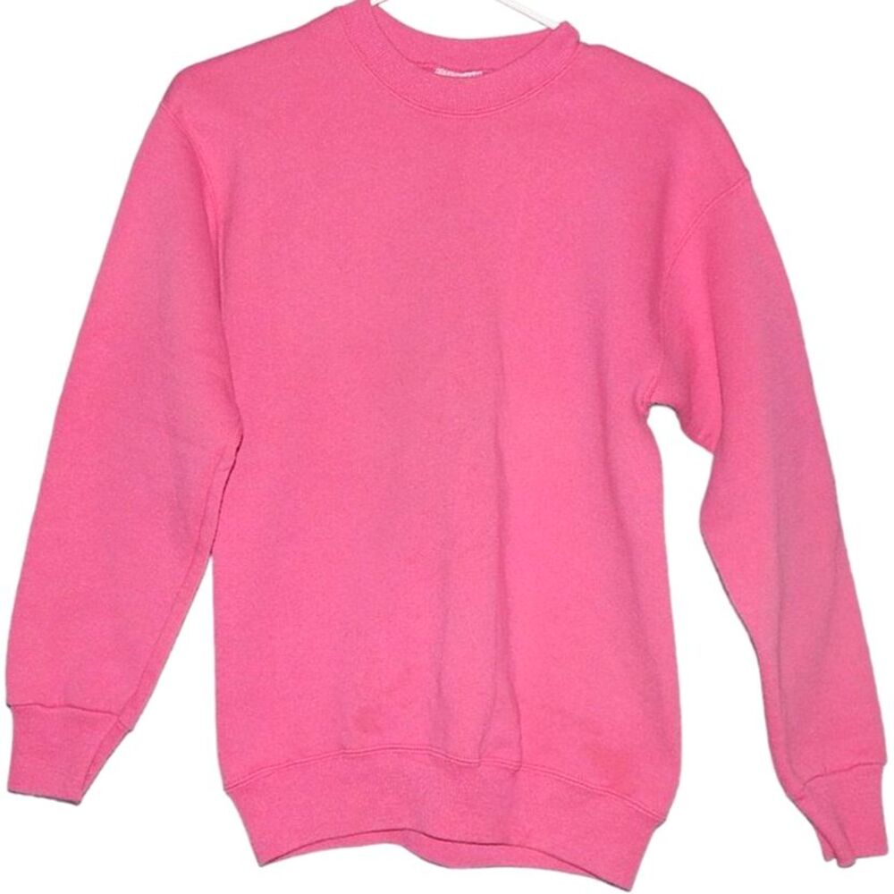 Sturdy Sweats by Lee women’s medium 10‑12 pink vintage pullover crew sweatshirt
